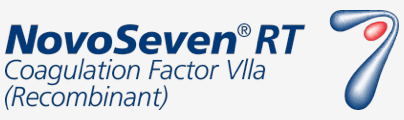 NovoSeven® RT Coagulation Factor VIIa (Recombinant) logo.