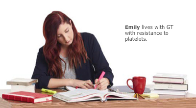 Lady studying at a table