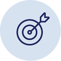 Graphic of an arrow hitting target