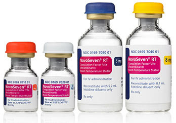 4 vials of NovoSeven® RT (Coagulation Factor VIIa [Recombinant])
