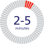 2 to 5 minutes