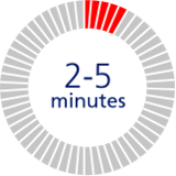 2 to 5 minutes