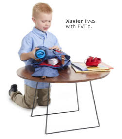 Xavier lives with FVIId.